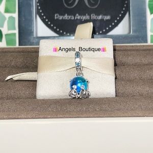 New Pandora Murano Glass Cute Octopus Dangle Charm